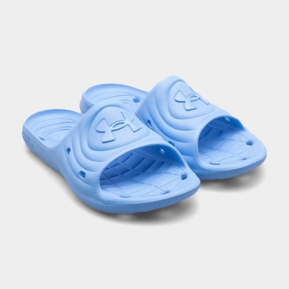 Klapki męskie Under Armour Locker Iv Sl 3023758-402 niebieskie 2