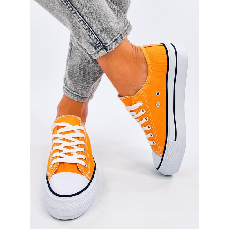 Trampki damskie klasyczne Fargis Yellow żółte 1