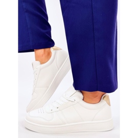 Sneakersy damskie Lemoro Gold białe 1