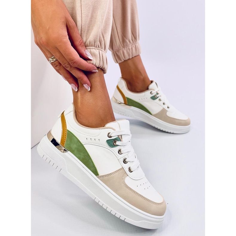 Sneakersy damskie Asker Apricot białe 1