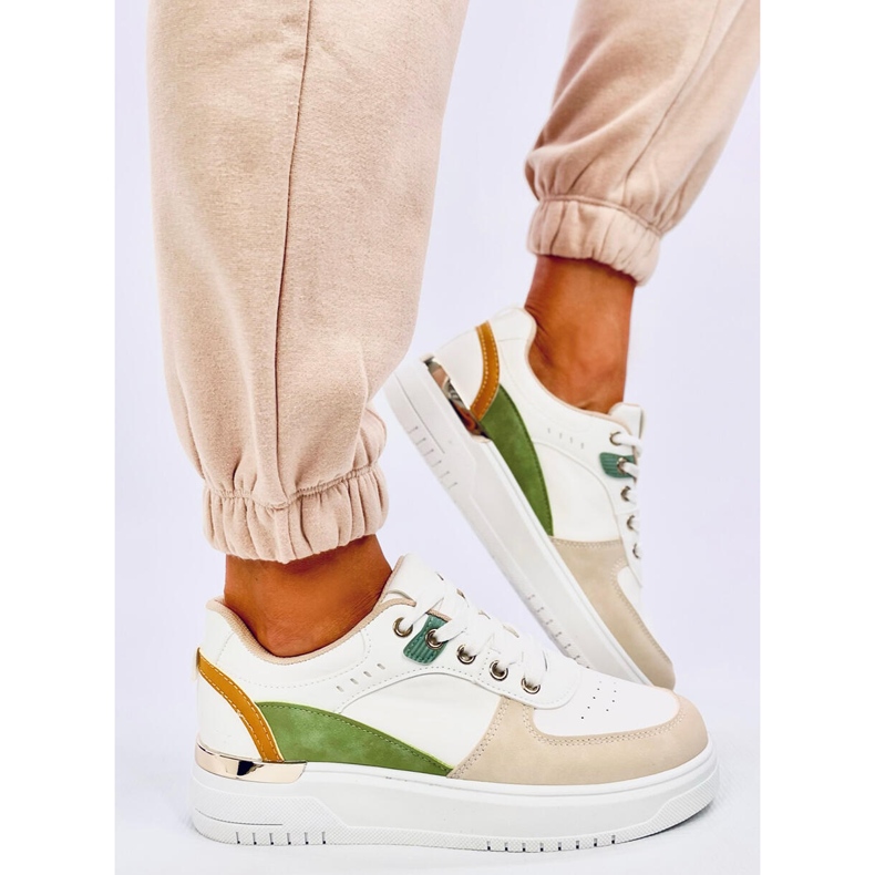 Sneakersy damskie Asker Apricot białe 2