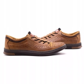 Polbut Buty męskie skórzane K22P camel brązowe 2