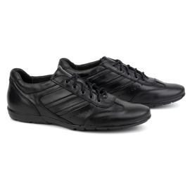 Olivier Buty męskie skórzane czarne sport style 7004DT czarne 3