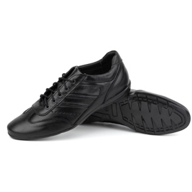 Olivier Buty męskie skórzane czarne sport style 7004DT czarne 4