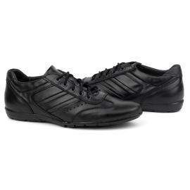 Olivier Buty męskie skórzane czarne sport style 7004DT czarne 5