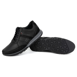 Olivier Buty męskie skórzane sznurowane Sport Style 310GT czarne 3