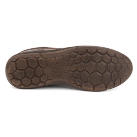 Olivier Buty męskie podwyższające Casual sznurowane skórzane 237KZ + 2,5 cm Brązowe 6