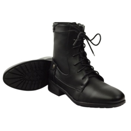 Workery Botki Na Suwak Filippo czarne 3