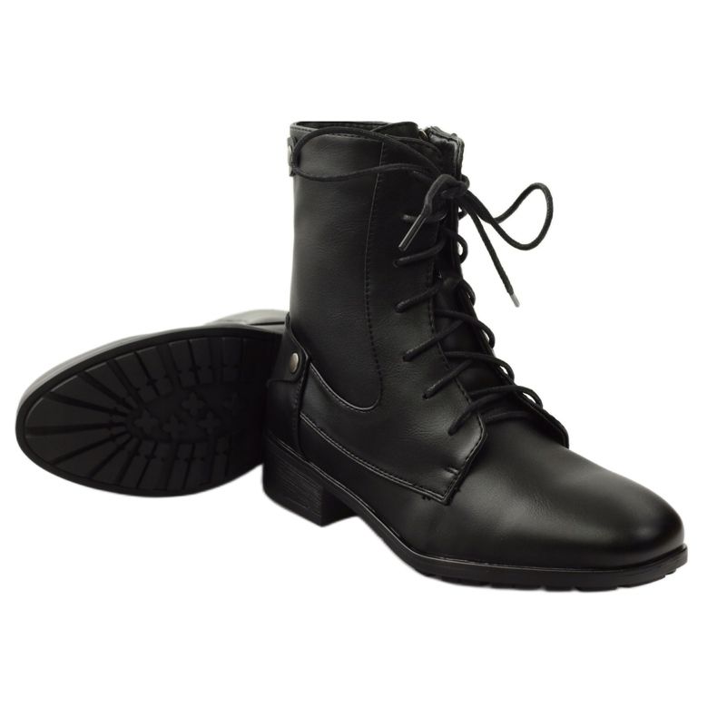 Workery Botki Na Suwak Filippo czarne 3