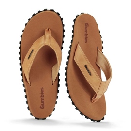 Japonki Gumbies Vegovert Flip-Flops Unisex Tan GU-FFVEG128 brązowe 2