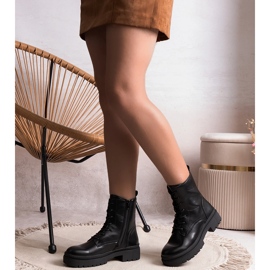 Czarne ocieplane klasyczne botki Edmunda 2