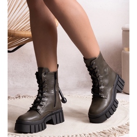 Zielone trapery z eco skóry Kalinara 1