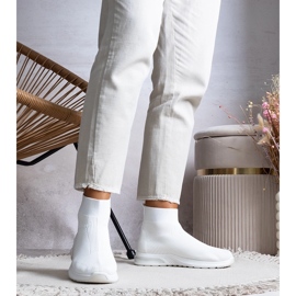 Białe sneakersy za kostkę Salgado 2