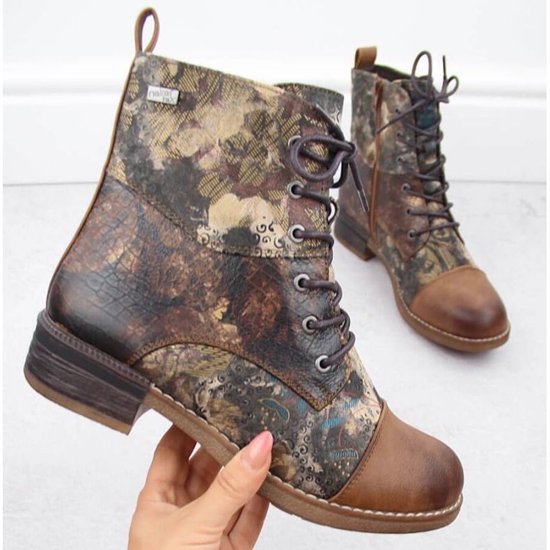 Trzewiki ocieplane Rieker W RKR722 brązowe 1