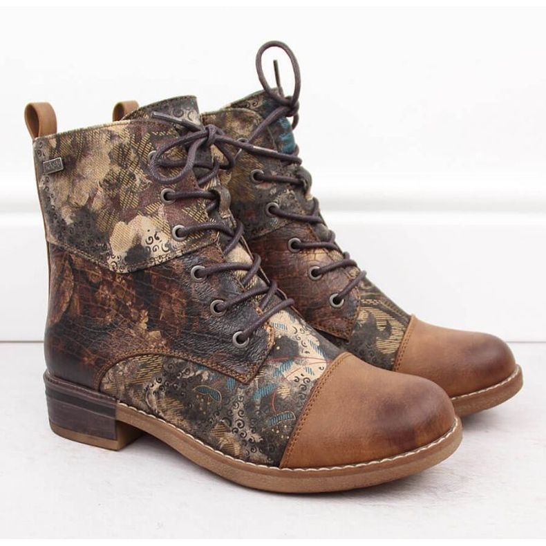 Trzewiki ocieplane Rieker W RKR722 brązowe 2