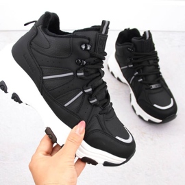 Traperki ocieplane wysokie Big Star INT2032A czarne 1