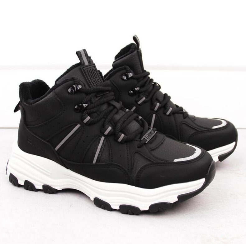 Traperki ocieplane wysokie Big Star INT2032A czarne 2