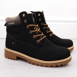 Trapery damskie botki czarne Potocki 97301 2