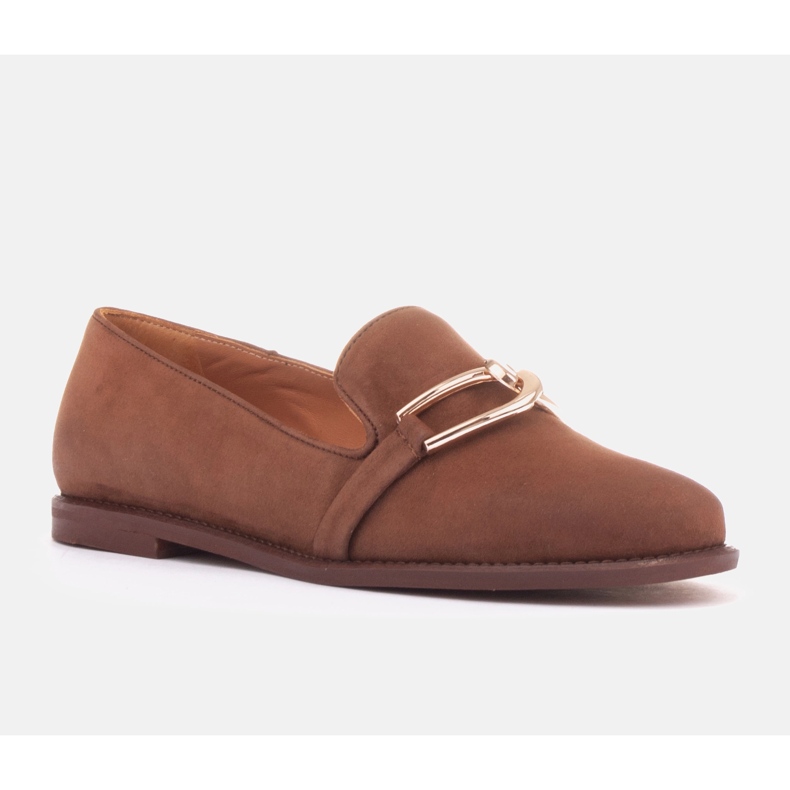 Marco Shoes Slippersy Girona brązowe 1