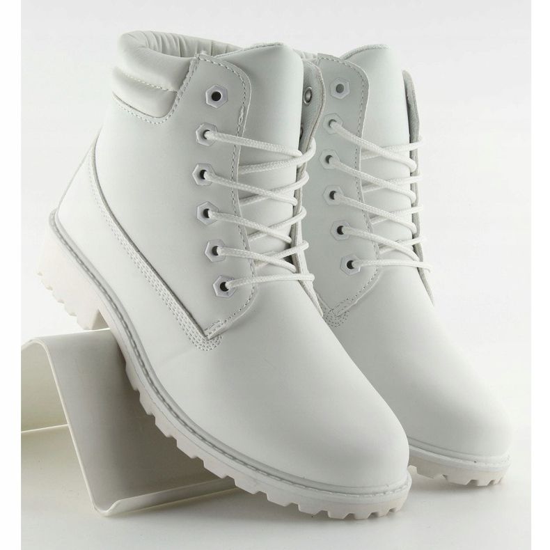 Timberki mono-colour białe BL83 White 1
