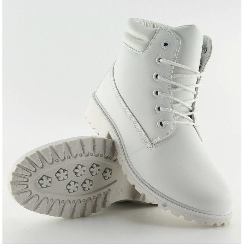 Timberki mono-colour białe BL83 White 2