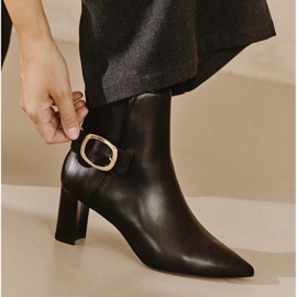 Marco Shoes Eleganckie botki czarne 1