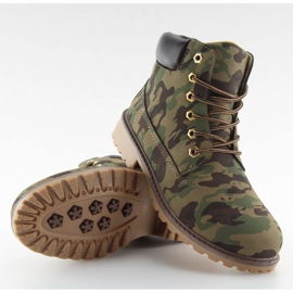 Timberki mono-colour kamuflaż BL83 Army Green brązowe zielone 2