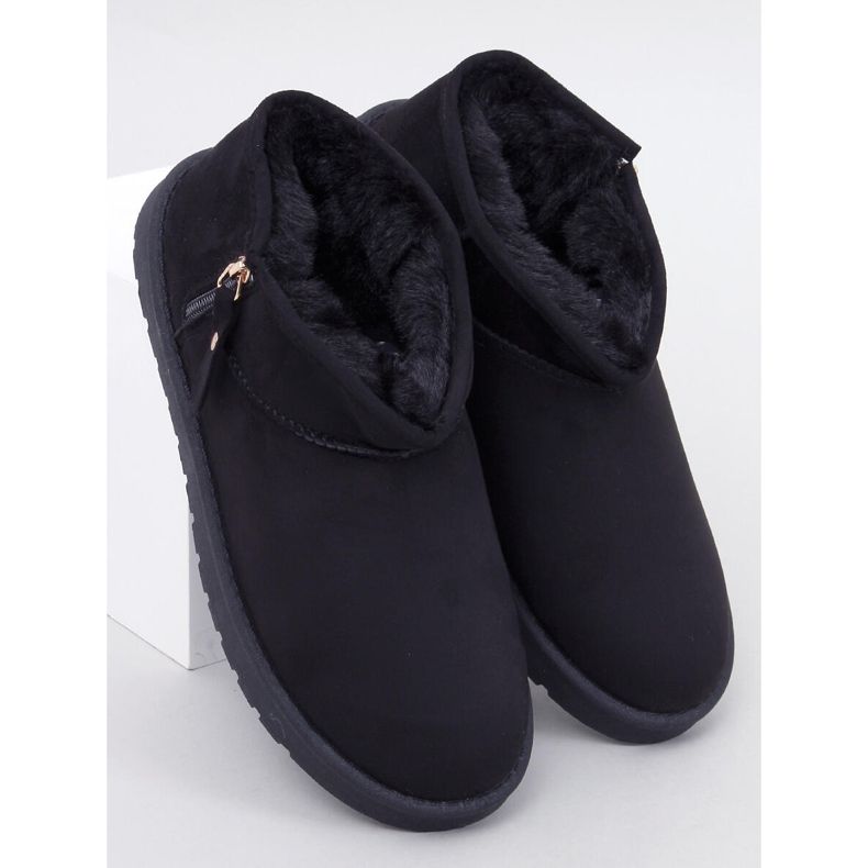 Emusy krótkie z suwakiem Frankis Black czarne 1