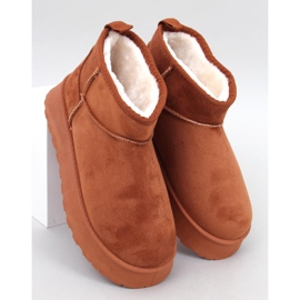 Emusy na platformie krótkie Rodmans Camel brązowe 1