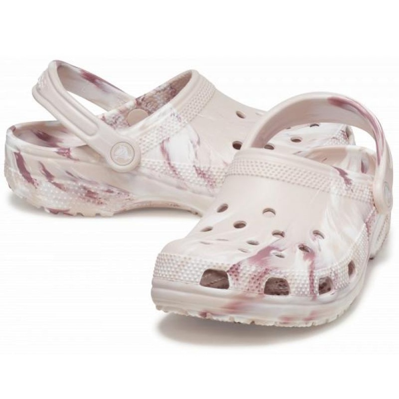 Klapki Crocs Classic Marbled Clog 206867-6WS beżowy 1