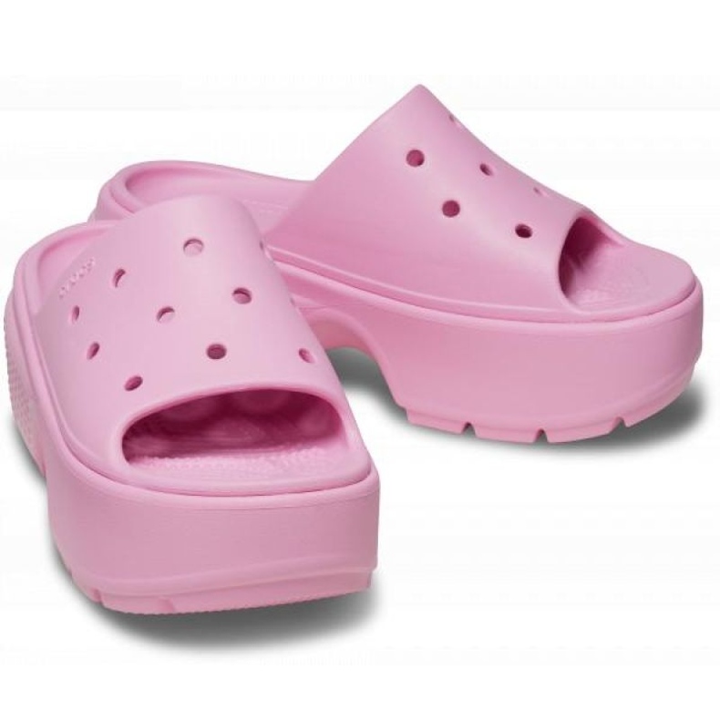 Klapki Crocs Stomp Slide 209346-6WY różowe 1