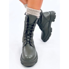 Workery z elastyczną cholewką Calling Green zielone 1