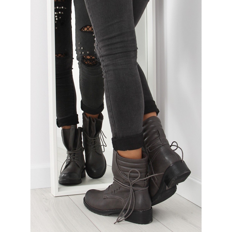 Botki glany szare 9560 Grey 2