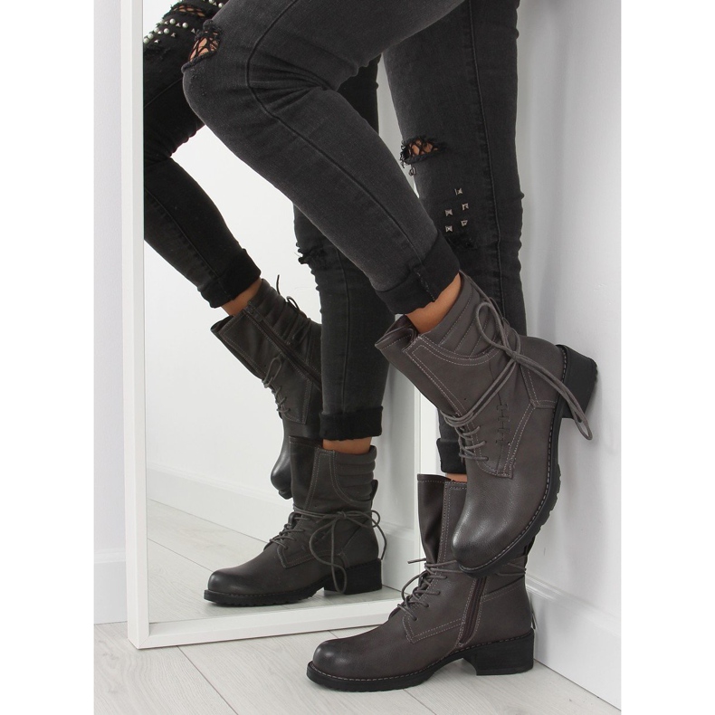 Botki glany szare 9560 Grey 1