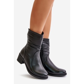 Botki Na Obcasie Ocieplane Futerkiem Vinceza 85155 Czarne 1
