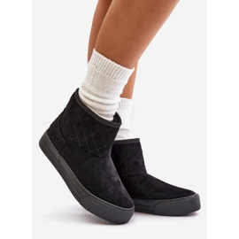 Botki Śniegowce Na Zamek Ocieplane Futerkiem Big Star OO274A522 Czarne 1