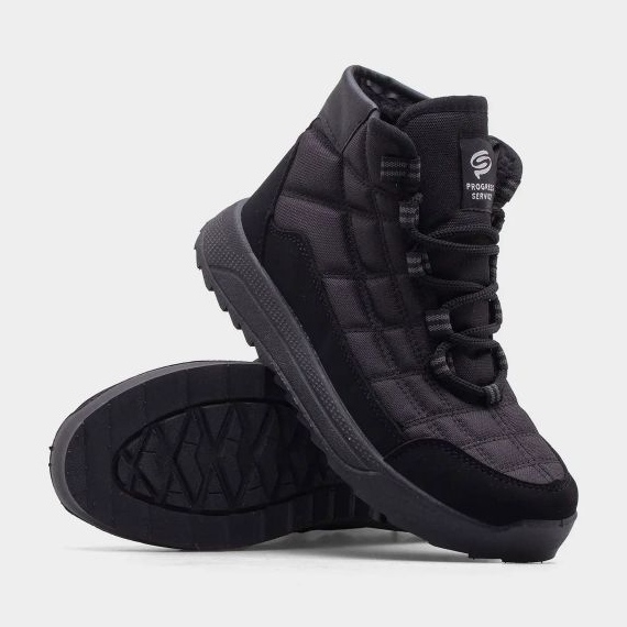 Buty Progress zimowe śniegowce PROGJ-24-152 czarne 1