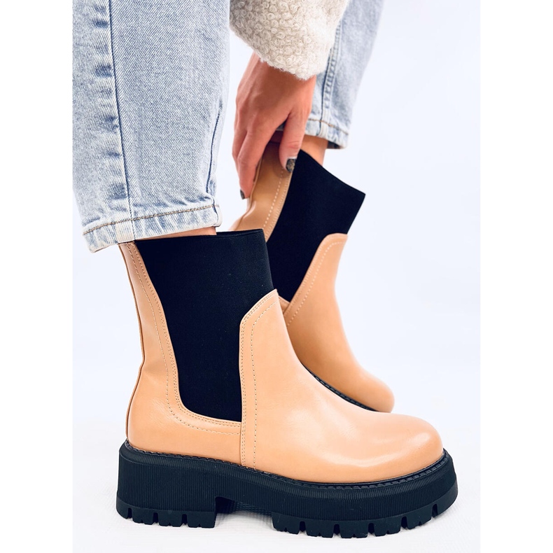 Sztyblety z wysoką cholewką Cillo Camel brązowe 1