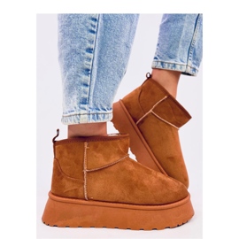 Emusy na platformie krótkie Rodmans Camel - Inello brązowe 2