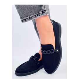 Mokasyny ażurowe  Black czarne 1