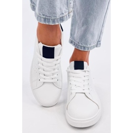 Sneakersy damskie WHITE/BLACK białe 1