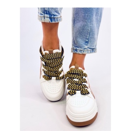 Sneakersy damskie Allman Camel - Inello brązowe 2