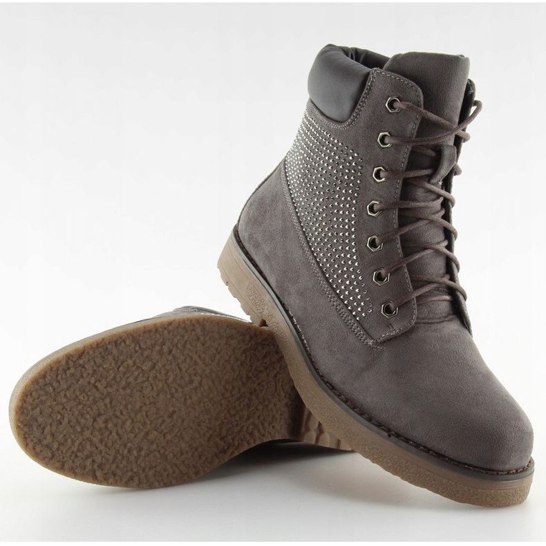 Traperki damskie szare HQ896 Grey 2