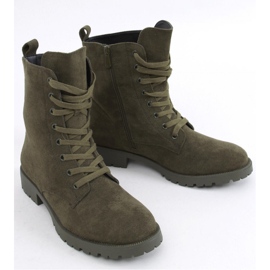 Workery sznurowane Bente Green - Inello zielone 1