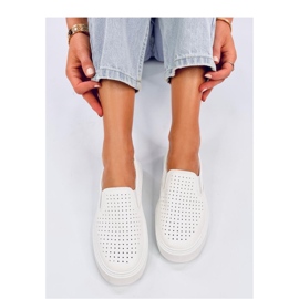 Trampki slip-on ażurowe White białe 1
