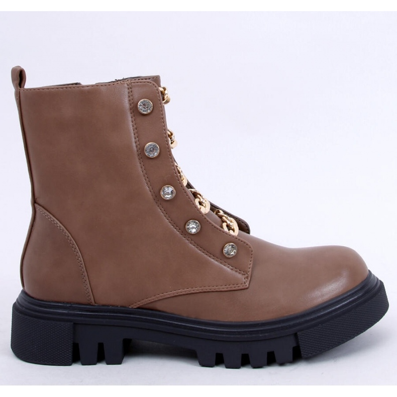 Botki militarne Lopez Taupe - Inello brązowe 1