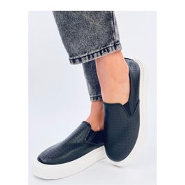 Trampki slip-on ażurowe  Black czarne 2