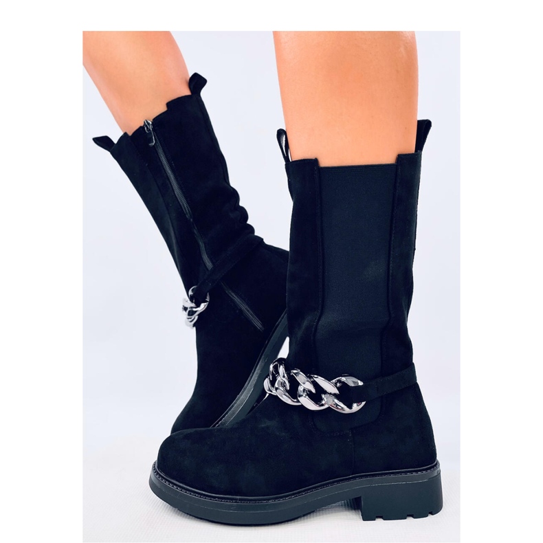 Sztyblety z długą cholewką Wiley Black - Inello czarne 2