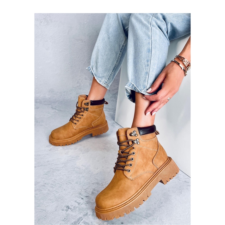 Traperki damskie Martino Camel - Inello brązowe 2