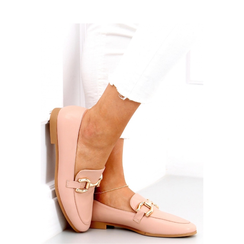 Mokasyny damskie  różowe 2